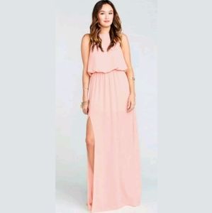 Show me your mumu Heather Halter Chiffon Dress